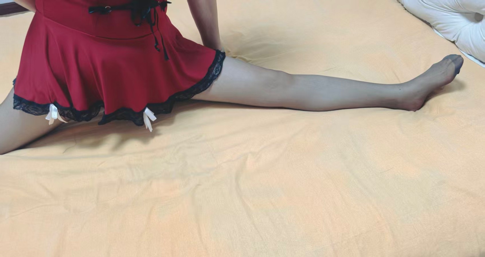 一字马美妇