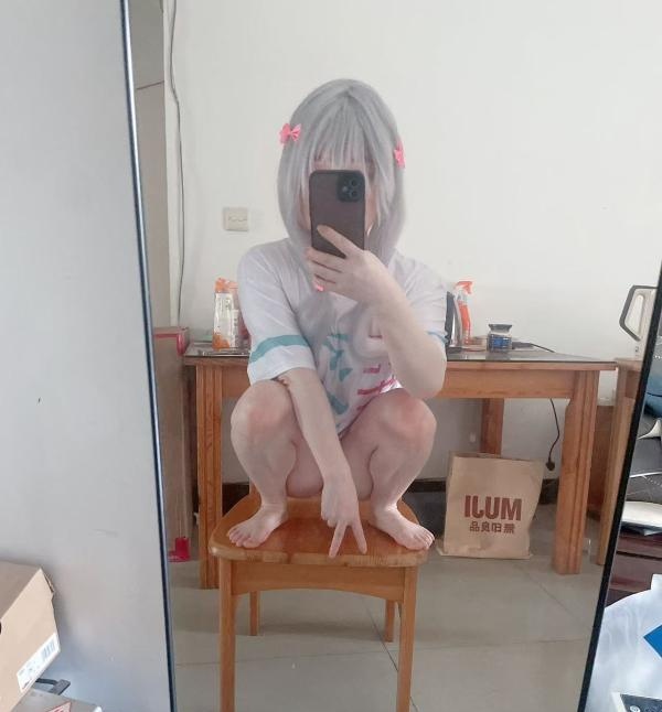 建邺白虎三点粉cos