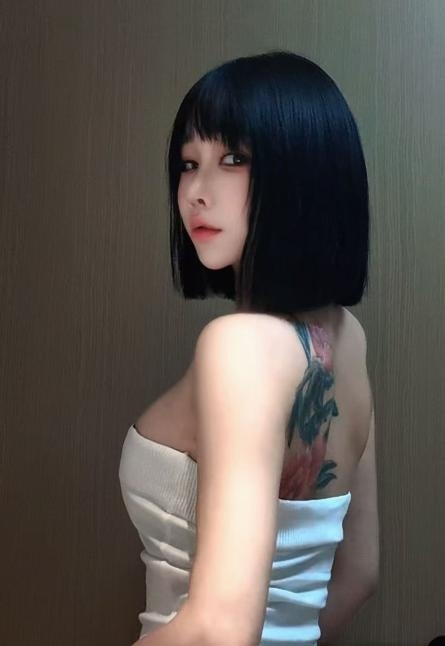 合肥短发纹身御姐
